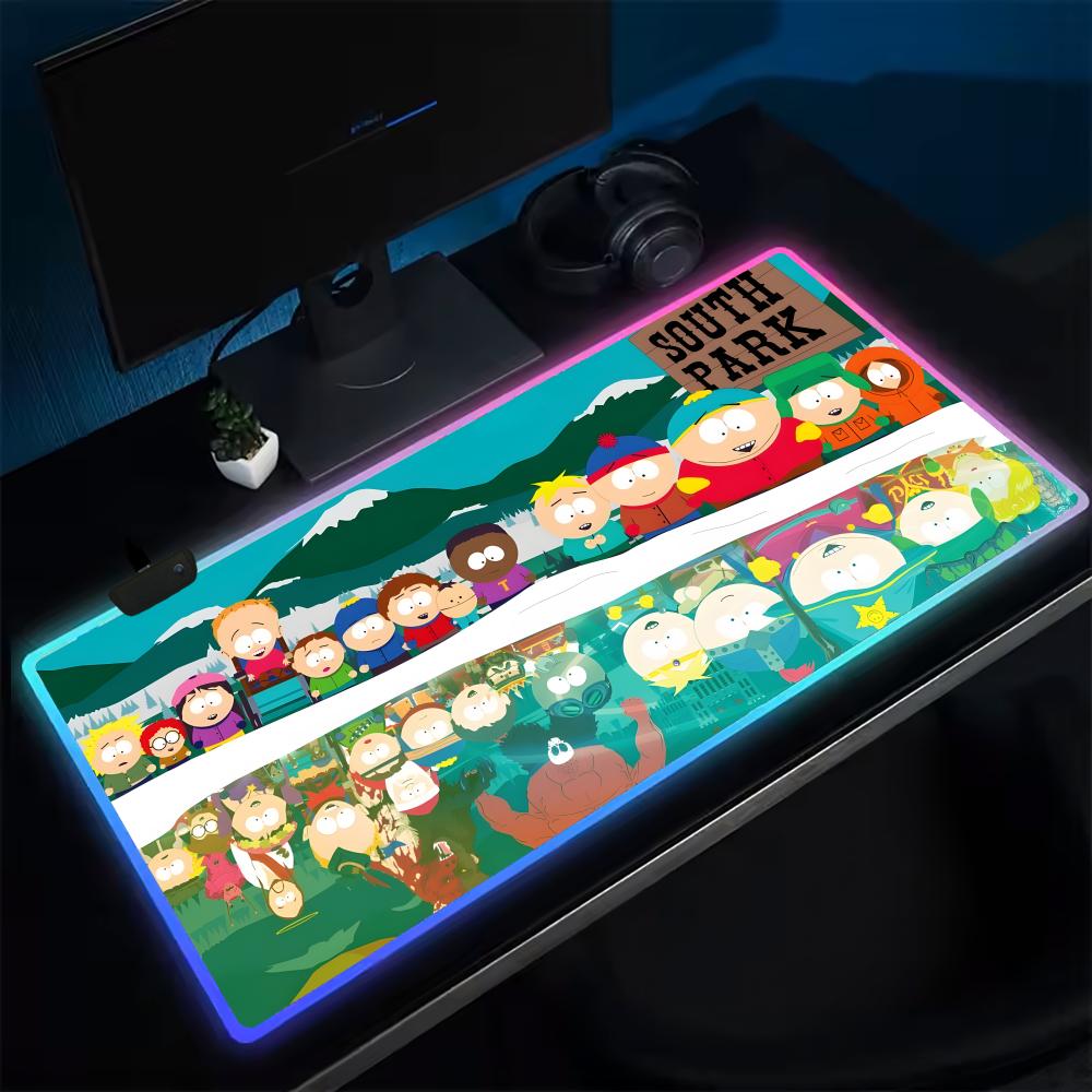 Desk Setup Rgb - South Park Muismat Anime Gaming Muismat