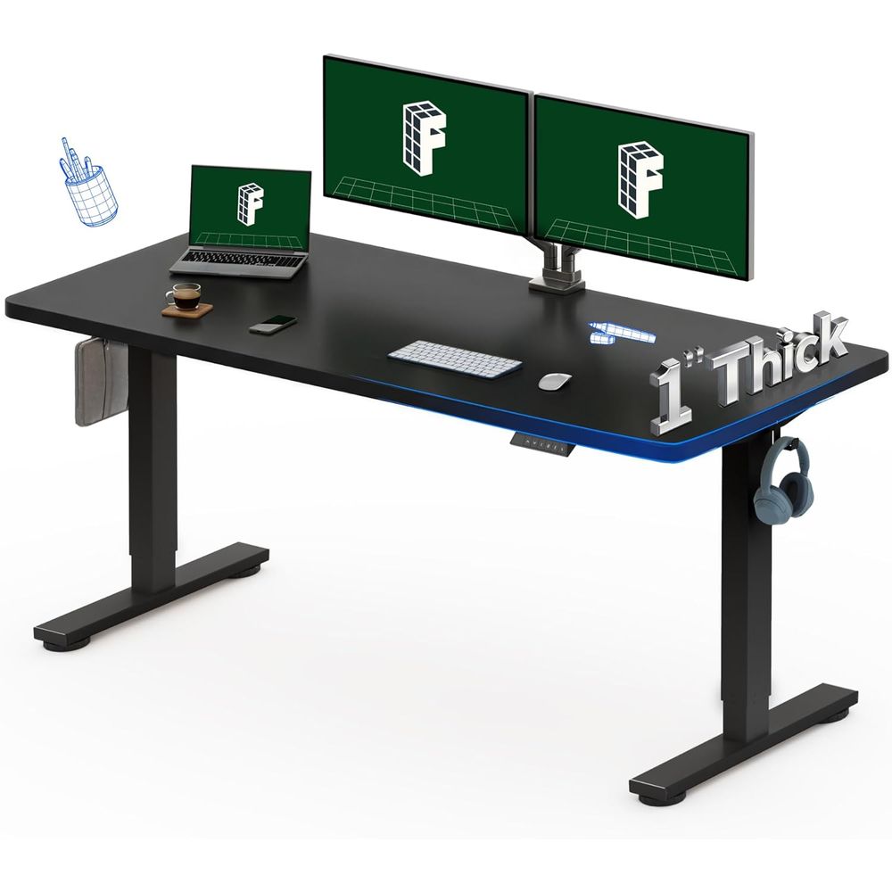 Desk Setup One Monitor - 60