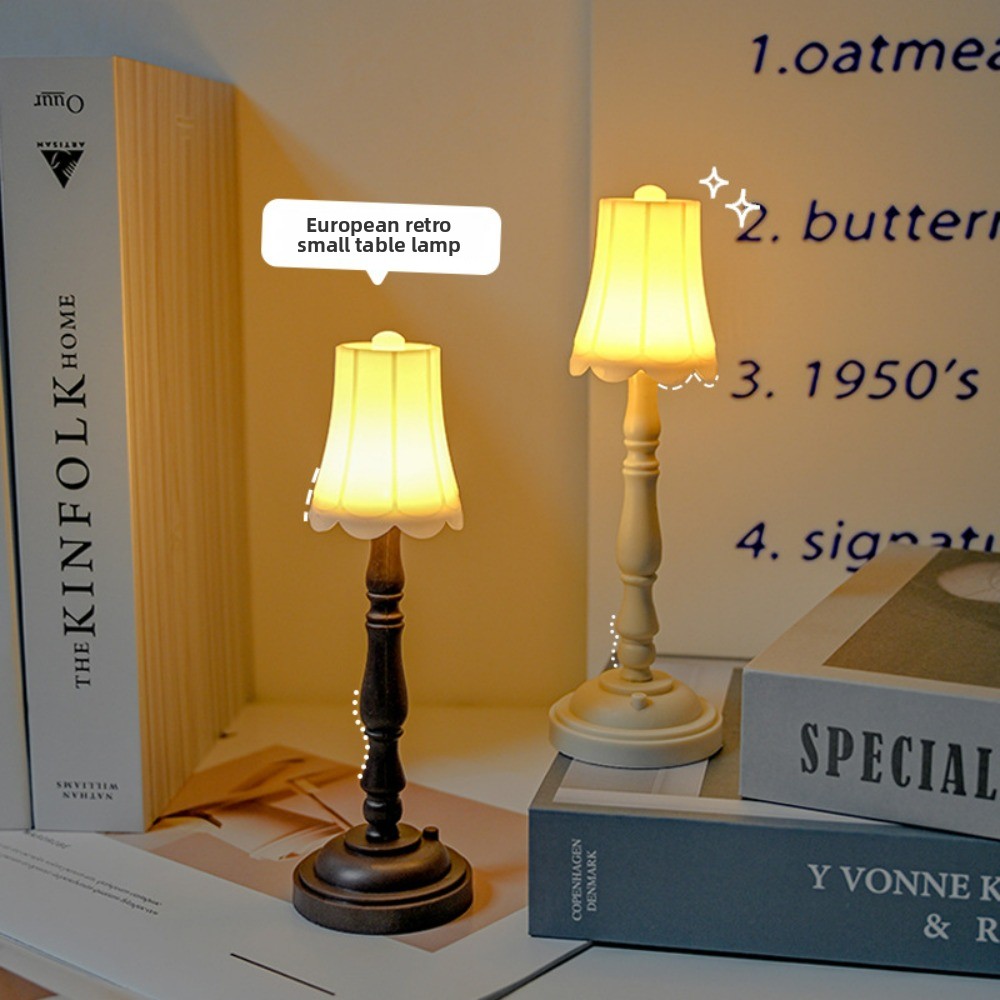 Desk Setup Vintage - Vintage LED-nachtlampje - Europese stijl tafellamp