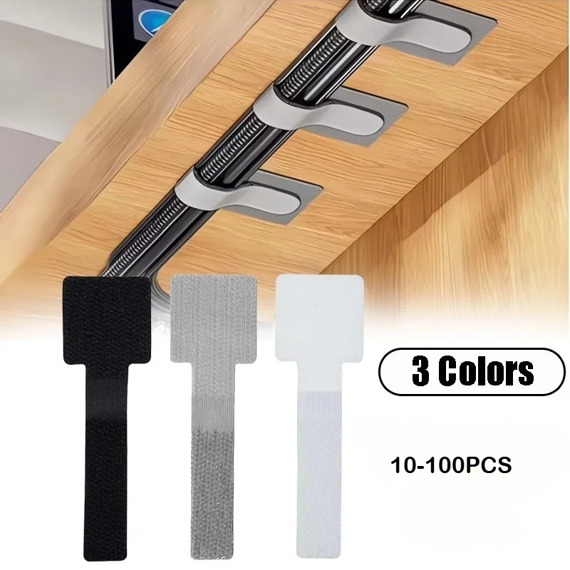 Cable Velcro Strap - Nieuwe herbruikbare kabelbinders Klittenbandbanden Zelfklevende netsnoer
