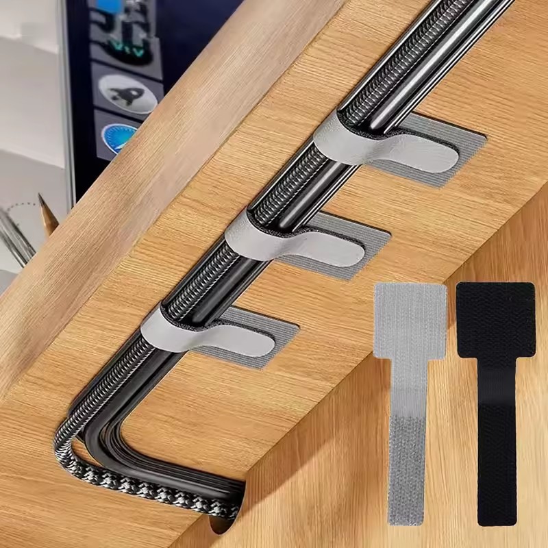 Cable Velcro Strap - Nieuwe herbruikbare kabelbinders Klittenbandbanden Zelfklevende netsnoer