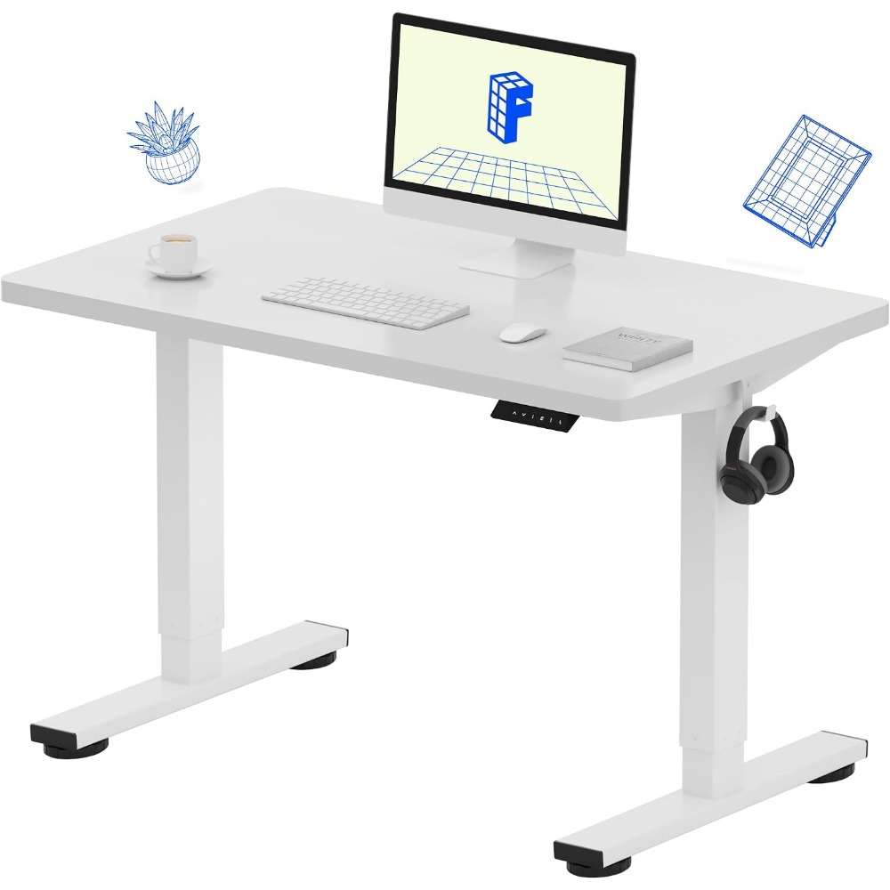 Desk Setup One Monitor - FLEXISPOT EN1 40