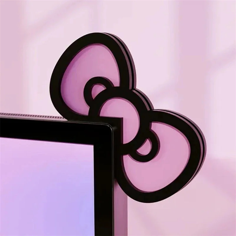 Desk Setup Pink - Kawaii roze acryl boog monitor decor