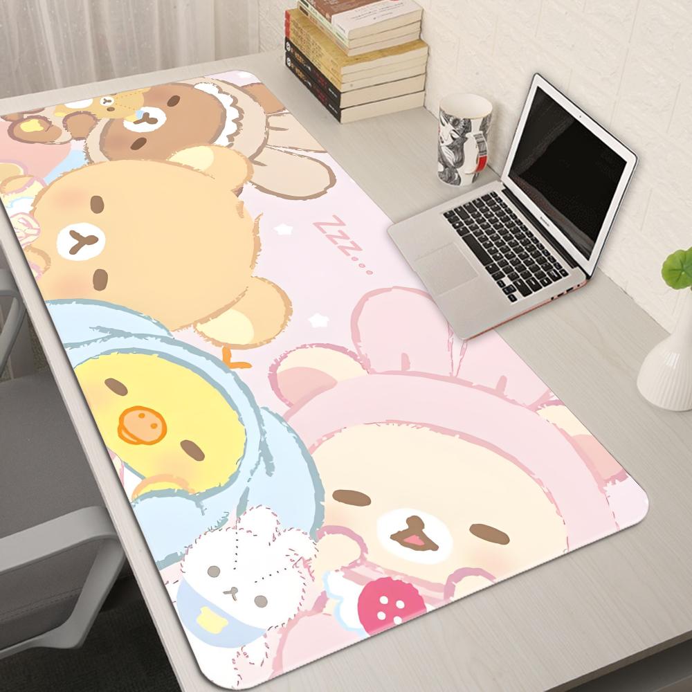 Desk Setup Pink - XXL Cartoon Roze Muismat Anime Kawaii
