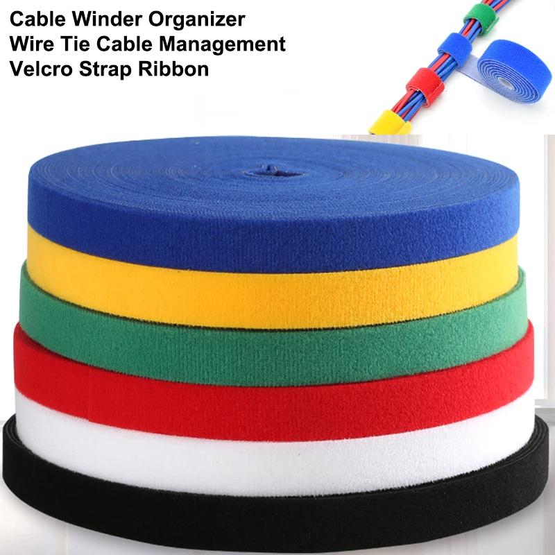 Cable Velcro Strap - 5M DIY Herbruikbare Nylon Kabelbinders Manager