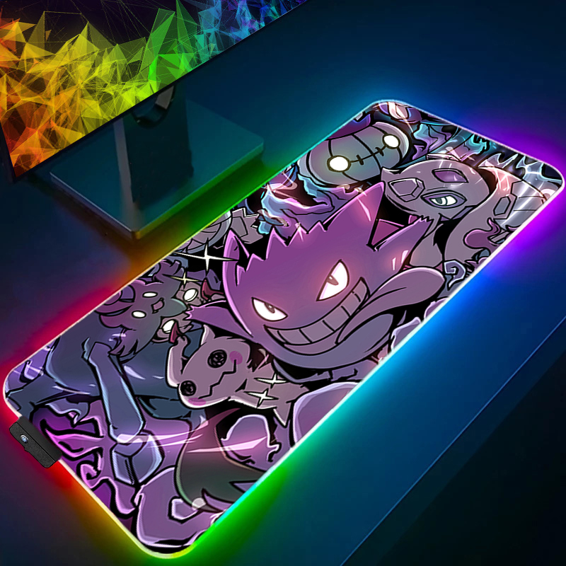 Desk Setup Rgb - RGB Grote Gaming Muismat P-Pokemons Gengar