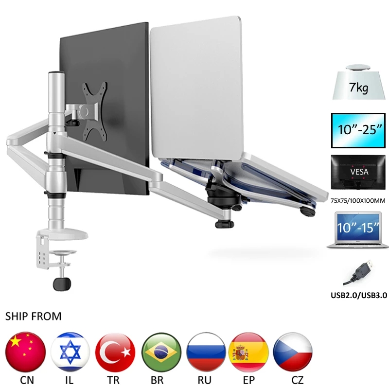 Desk Setup Pink - OA-7X Multimedia Desktop Lange Arm 25