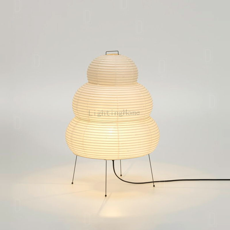 Desk Setup Japan - Japans design Akari Wabi-sabi tafellamp wit
