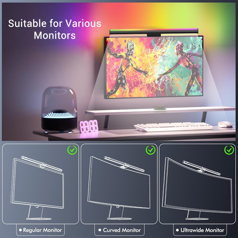 Schermhanglamp Monitorlichtbal - Desk Setup Rgb recensie en prijs