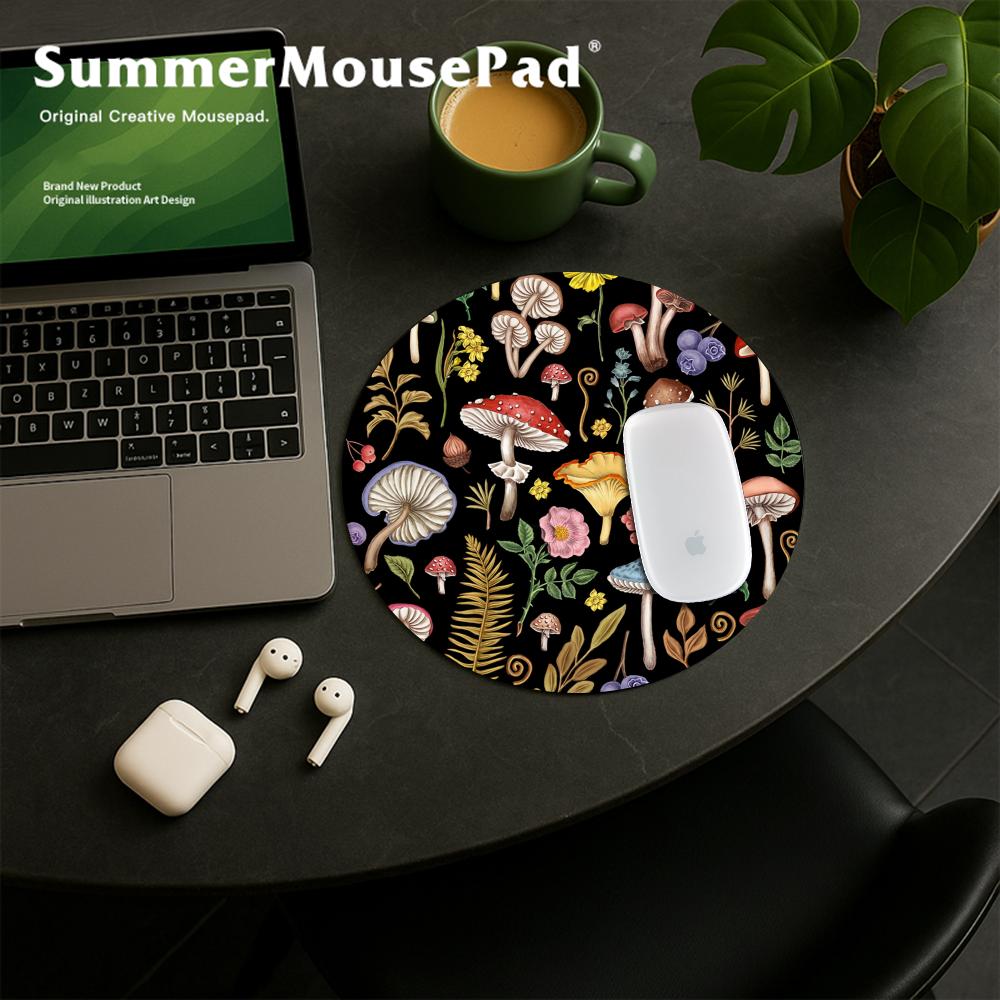 Ronde Bosplant Muismat Rubber  - Desk Setup With Plants recensie en prijs