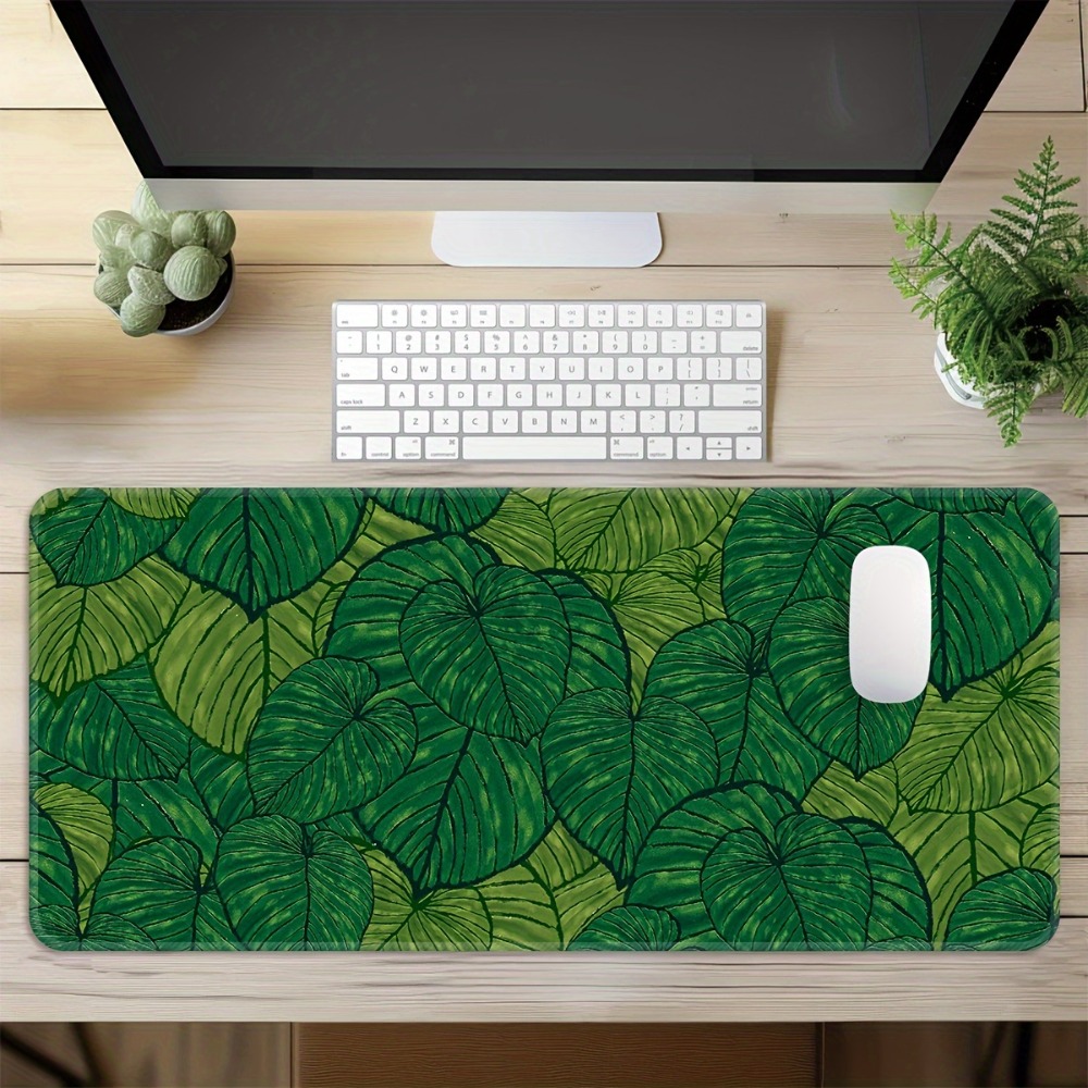 Uitbreidbare muismat met tropi - Desk Setup With Plants recensie en prijs