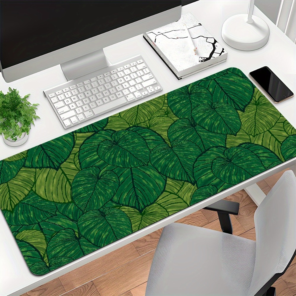 Uitbreidbare muismat met tropi - Desk Setup With Plants recensie en prijs