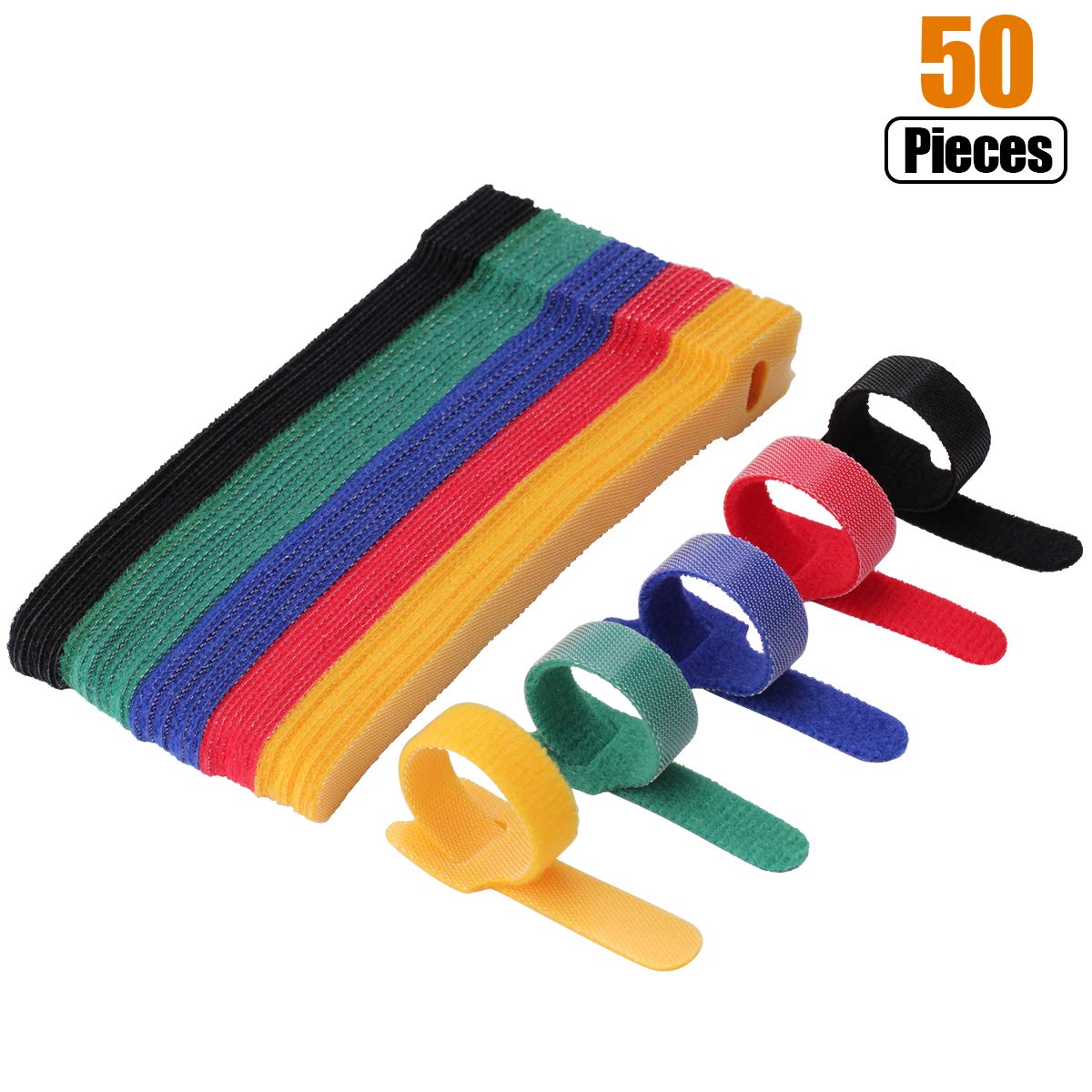 50 stuks 12*150-300mm T-type k - Cable Velcro Strap recensie en prijs