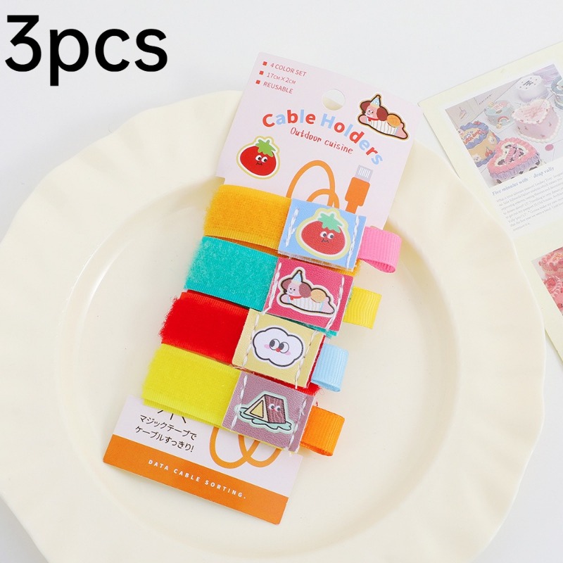 3 stuks herbruikbare polyamide - Cable Velcro Strap recensie en prijs