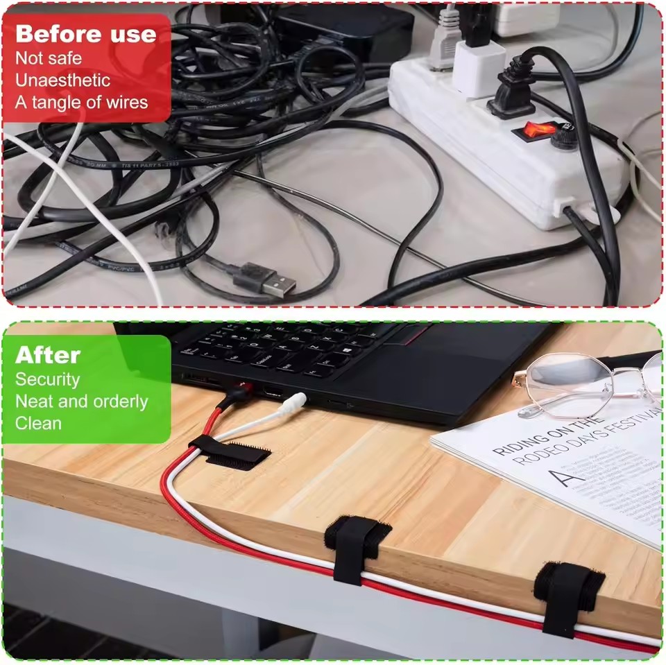 Nieuwe herbruikbare kabelbinde - Cable Velcro Strap recensie en prijs