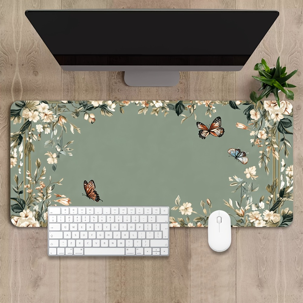 Plantentafelmat met vlinderpat - Desk Setup With Plants recensie en prijs