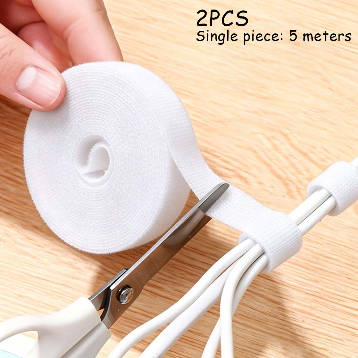 2 stuks zelfklevende klittenba - Cable Velcro Strap recensie en prijs