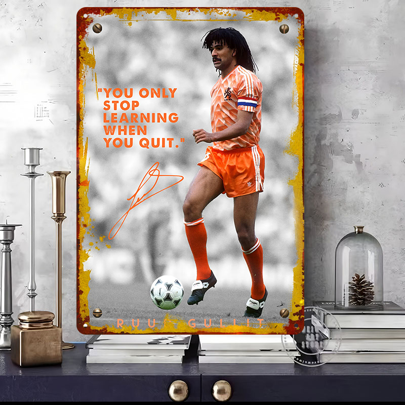 Ruud Gullit Voetballer Wanddec - Desk Setup Vintage recensie en prijs