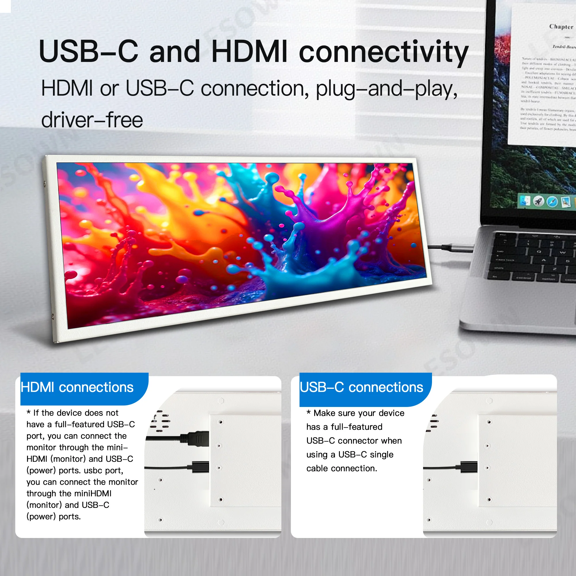 LESOWN 12,3 inch VESA-bevestig - Desk Setup One Monitor recensie en prijs