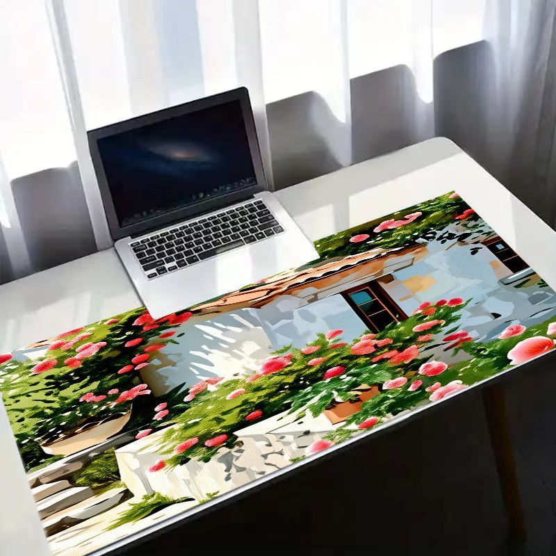 Creatieve ijzeren kunstmuismat - Desk Setup With Plants recensie en prijs
