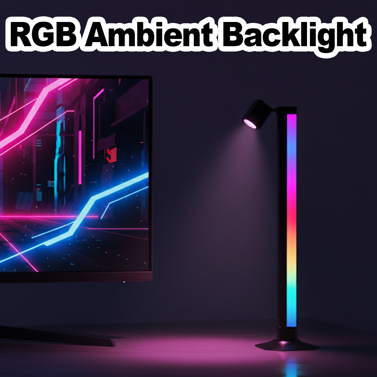 Slimme LED RGB lichtbalk met m - Desk Setup Rgb recensie en prijs