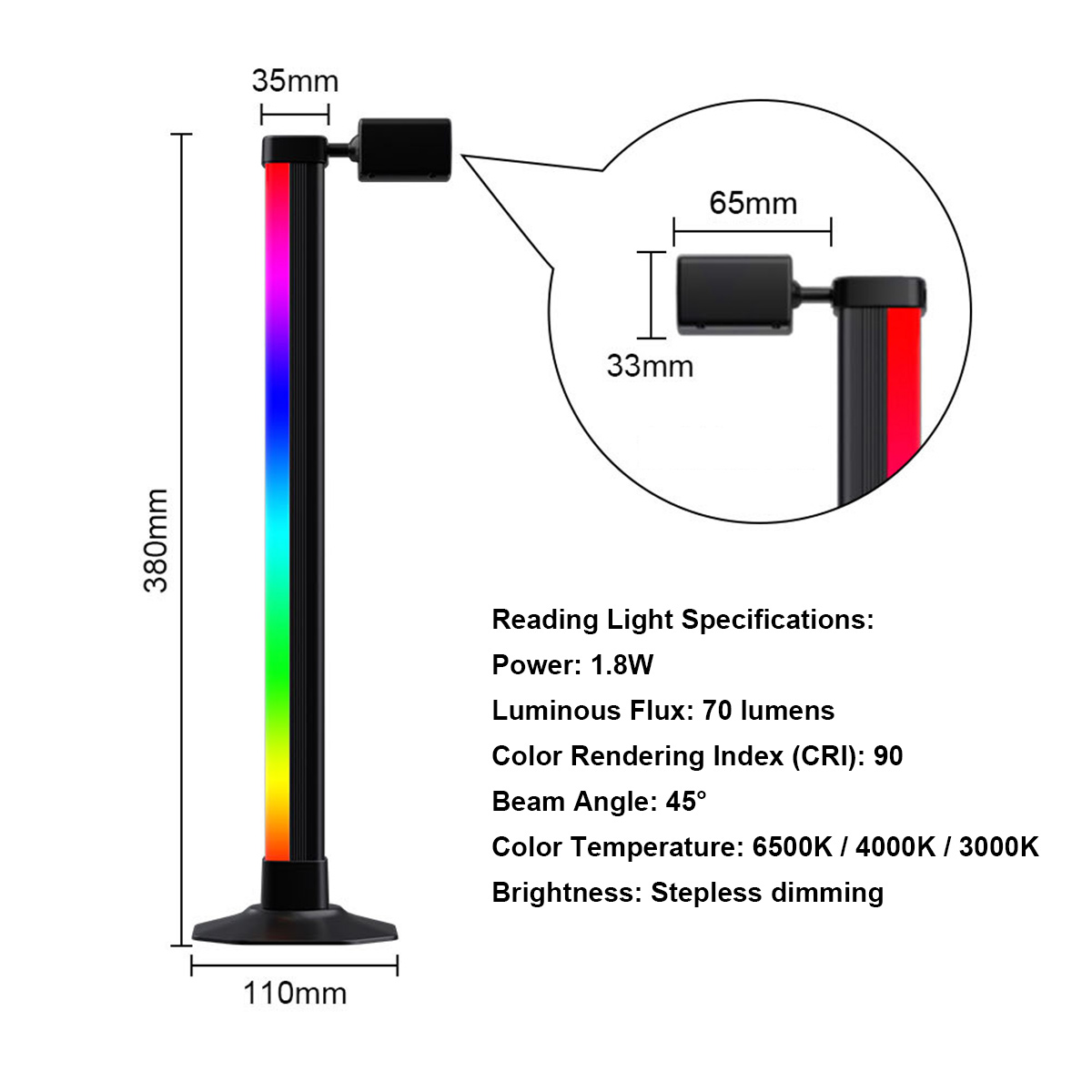 Slimme LED RGB lichtbalk met m - Desk Setup Rgb recensie en prijs
