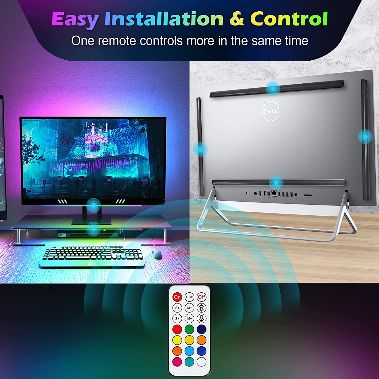 Onder monitor lichtbalk RGB Dr - Desk Setup Rgb recensie en prijs