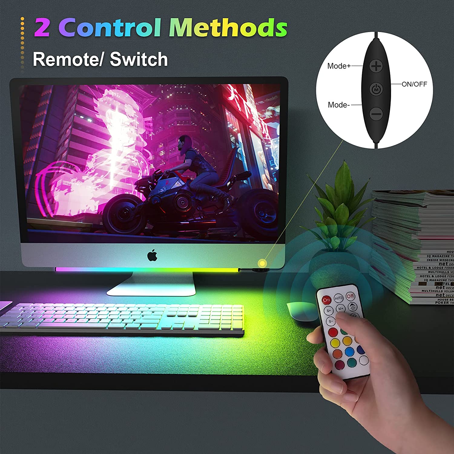 Onder monitor lichtbalk RGB Dr - Desk Setup Rgb recensie en prijs
