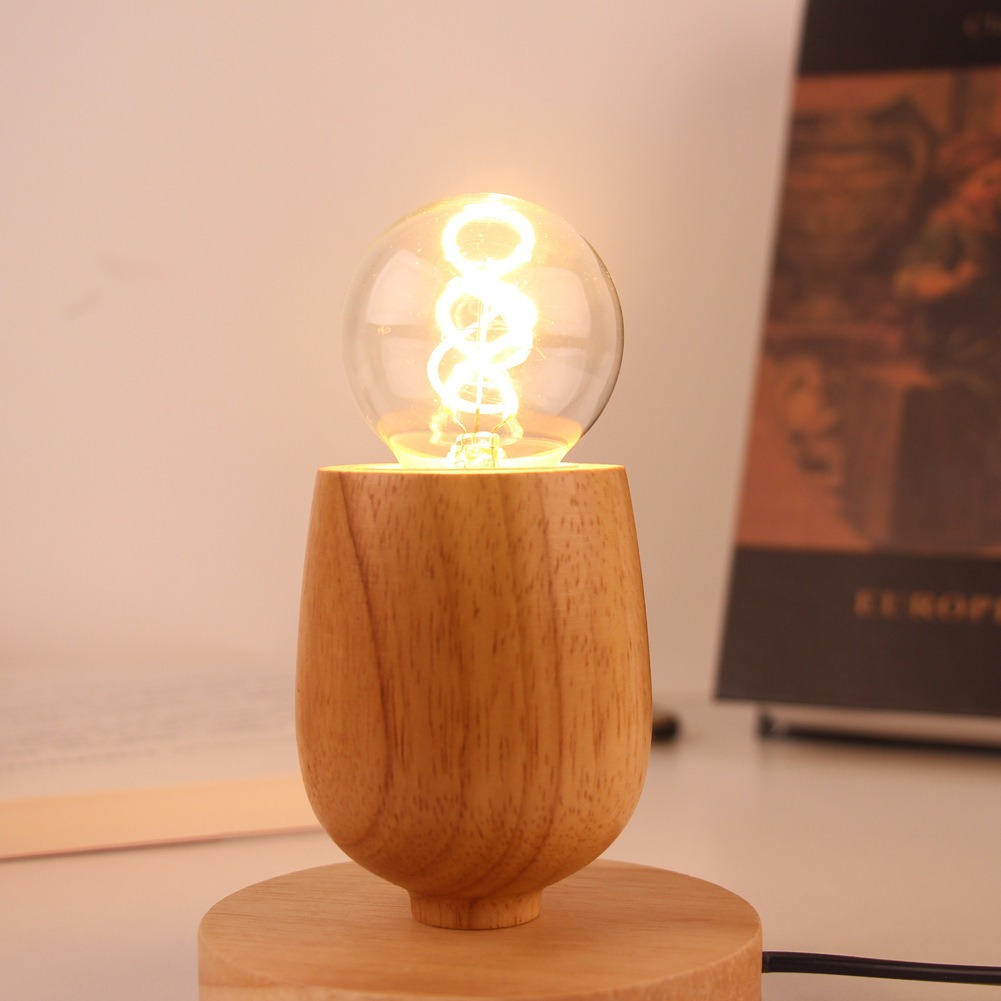 Retro Houten Tafellamp E27 Soc - Desk Setup Vintage recensie en prijs
