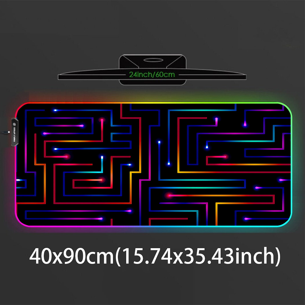 Xxl Muismat 900x400 Neon Circu - Desk Setup Rgb recensie en prijs