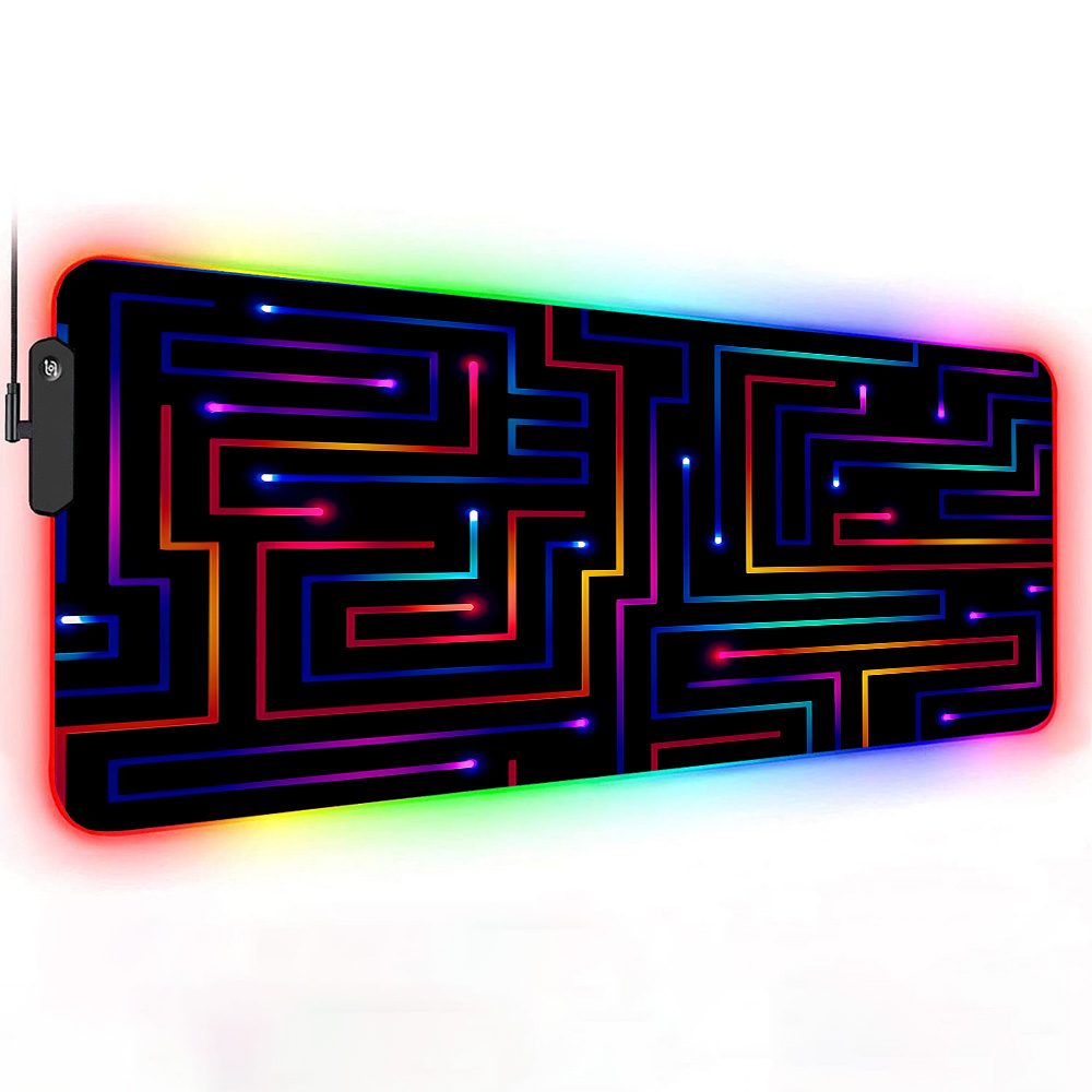 Xxl Muismat 900x400 Neon Circu - Desk Setup Rgb recensie en prijs